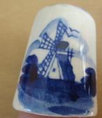 vingerhoedje molen Delfts blauw Handpainted delfts blue, Ophalen of Verzenden, Zo goed als nieuw