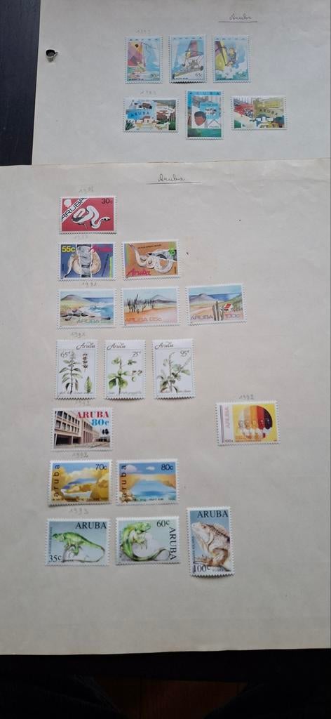 Postzegels aruba bieden, Ophalen of Verzenden