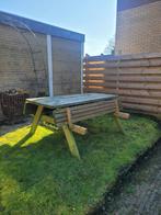 Picknicktafel,opklapbare zittingen, Tuin en Terras, Ophalen, Gebruikt, Inklapbaar, Rechthoekig