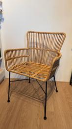 Rotan stoel met armleuningen - 58x83x50 cm, Huis en Inrichting, Fauteuils, Ophalen, Gebruikt, Minder dan 75 cm, Riet of Rotan