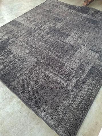 NIEUW ZWART GEMÊLEERD VLOERKLEED/ KARPET 1.85 X 2.15 beschikbaar voor biedingen