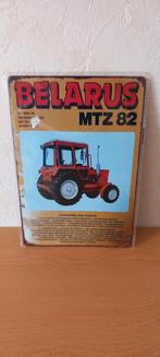 Blikken Bord Belarus MTZ 82 - 20x30 cm, Ophalen of Verzenden