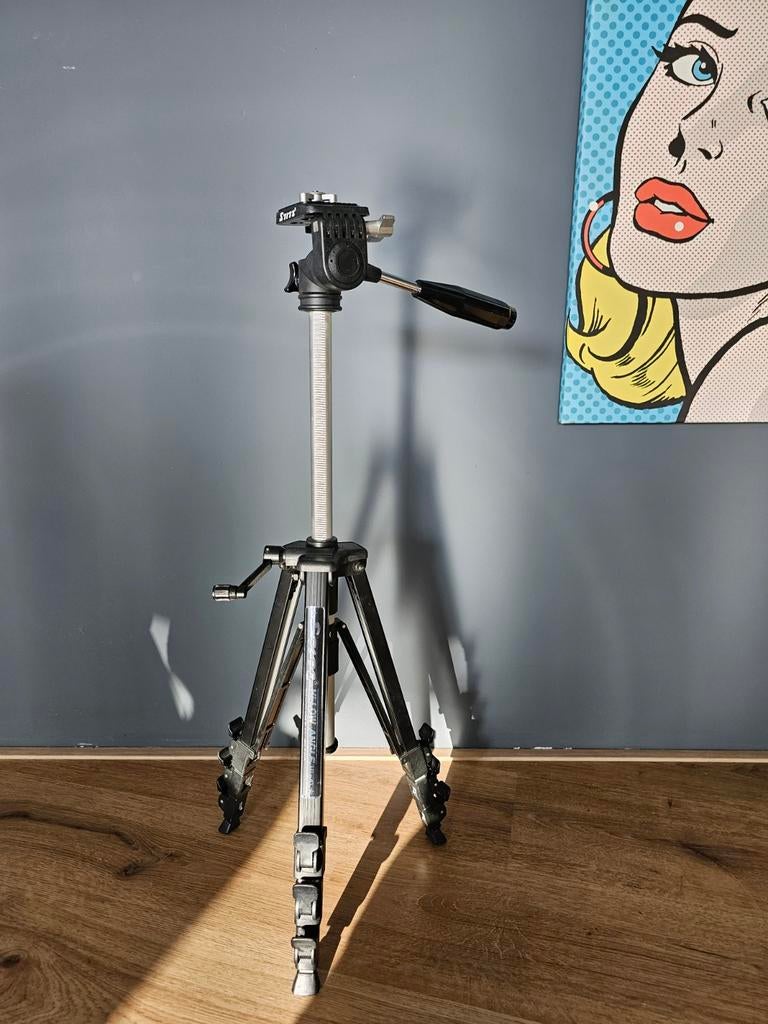 Stitz statief foto of video, tot 150cm h. Kwaliteit Japans., Ophalen of Verzenden, Refurbished, 150 tot 175 cm, Driepoot
