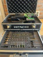 Hitachi accu boor machine met koffer, Ophalen of Verzenden, Gebruikt, Boor- en Schroefmachine