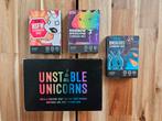 Bordspel - Unstable Unicorns + expansions, Ophalen, Gebruikt