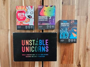 Bordspel - Unstable Unicorns + expansions beschikbaar voor biedingen