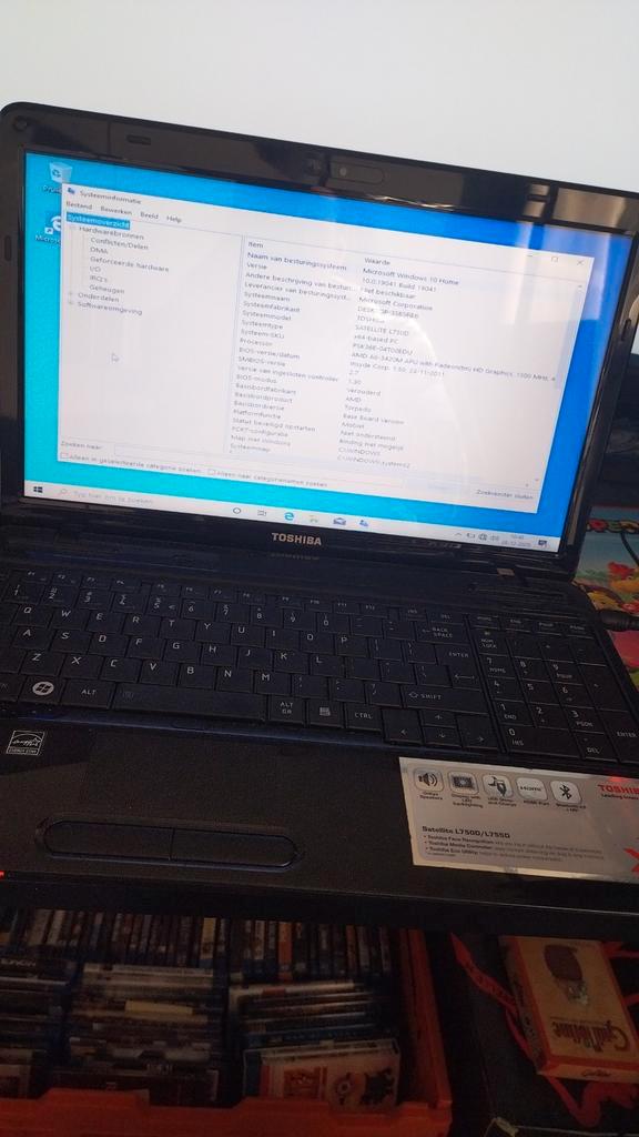 Toshiba laptop zwart Windows 10 home, Computers en Software, Windows Laptops, Zo goed als nieuw, 15 inch, 2 tot 3 Ghz, Ophalen of Verzenden