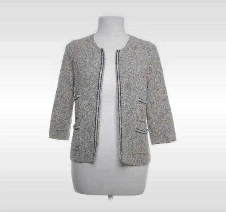 Natan Beige Zwart Gebreid Vest Katoen Maat 38 (2), Kleding | Dames, Jasjes, Kostuums en Pakken, Zo goed als nieuw, Maat 38/40 (M)