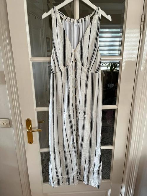 🌺Jurk zgan LASCANA mt 42 viscose creme / zwart, Kleding | Dames, Jurken, Zo goed als nieuw, Maat 42/44 (L), Wit, Onder de knie