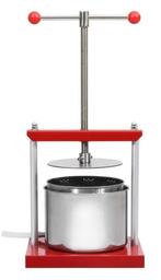 Fruitpers wijnpers juicer pers 6 Liter RVS GRATIS BEZORGD!, Verzenden, Nieuw