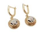 Prachtige 14 karaat Gouden Oorbellen Versaceoorbellen, Jw, Hangers, Verzenden, Nieuw