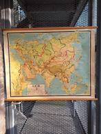 Wandkaart schoolkaart Noordhoff Azië, Antiek en Kunst, Ophalen, Aardrijkskunde