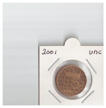 5 gulden munt 2001  zf/unc beschikbaar voor biedingen