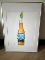 Aquarel Corona, Ophalen, Minder dan 50 cm, Zo goed als nieuw, Schilderij