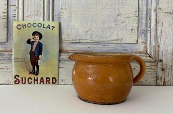 Provençaalse vuurpot met tuit en oor antiek beschikbaar voor biedingen