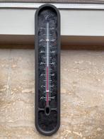 Nieuw - retro thermometer leather look, Ophalen of Verzenden, Nieuw, Binnenthermometer