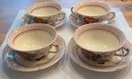 Vier antieke Mason's Paynsley Pink soup bowls/borden., Antiek en Kunst, Antiek | Servies los, Ophalen of Verzenden
