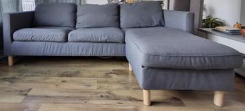 IKEA PÄRUP 3-zitsbank met chaise longue – Vissle grijs beschikbaar voor biedingen