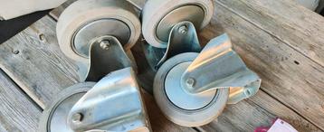  4 bokwielen 125mm  beschikbaar voor biedingen