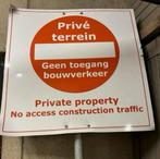 Gebruikt kunststof bord privé terrein 80x80 cm, Ophalen, Gebruikt