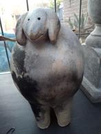 SCULPTUUR <> Stenen SCHAAP <> RAKU Keramiek <> H. 25 cm., Ophalen of Verzenden