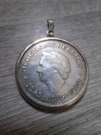 Zilveren hanger van 10 gulden munt Juliana 1970, Gebruikt, Overige voorstellingen, Ophalen of Verzenden, Zilver