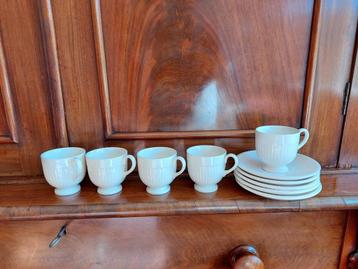 5 Wedgwood Edme espresso kop-en schotels NIEUW per stuk voor beschikbaar voor biedingen