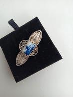 Filigrain broche Delfts blauw, Overige materialen, 4 tot 7 cm, Ophalen of Verzenden, Zo goed als nieuw