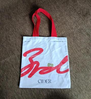 cider 3rd anniversary tote bag beschikbaar voor biedingen