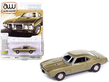1969 Pontiac Firebird Royal Bobcat van Auto World 1/64 gold beschikbaar voor biedingen