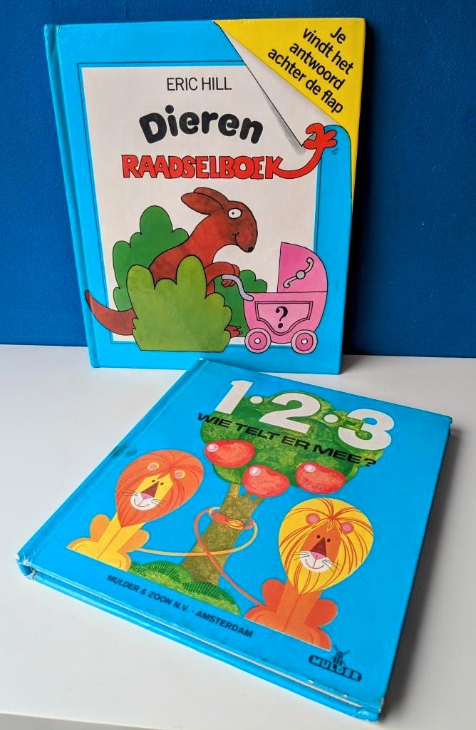 Retro boekjes/Eric Hill (Dribbel) & telboekje, Boeken, Kinderboeken | Baby's en Peuters, Gelezen, Ophalen of Verzenden