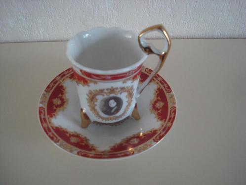 Thee kop en schotel barok, Antiek en Kunst, Antiek | Servies los, Ophalen of Verzenden