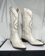 Witte hoge dames cowboy laarzen / vrouwen kunst leren boots, Verzenden, Nieuw, Wit, Hoge laarzen
