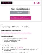 Ici paris xl korting, Tickets en Kaartjes, Eén persoon, Kortingsbon, Warenhuis- of Winkelbon