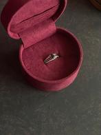 Diamanten ring met blauwe saffier steen, Nieuw, 17 tot 18, Ophalen of Verzenden, Dame