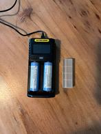 Oplaadbare batterijen met oplader, Audio, Tv en Foto, Accu's en Batterijen, Ophalen, Gebruikt