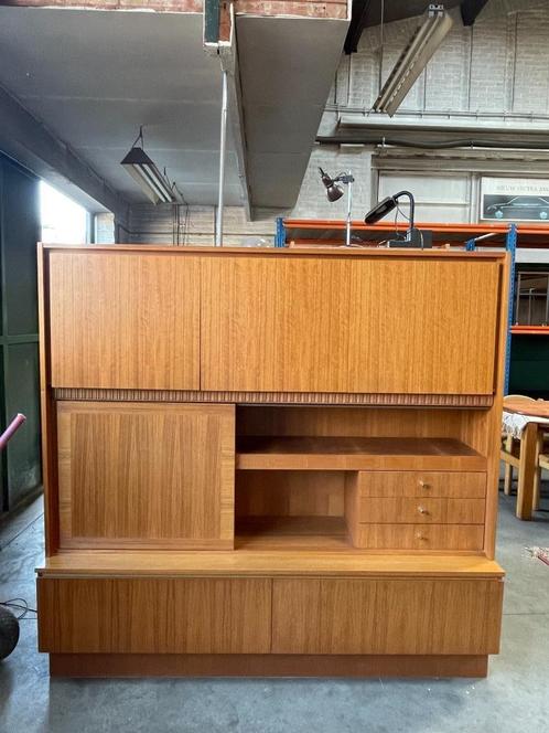 Vintage Zweeds Wandmeubel / Highboard. Royal Board 1970'S, Huis en Inrichting, Kasten | Wandmeubels, Gebruikt, 150 tot 200 cm