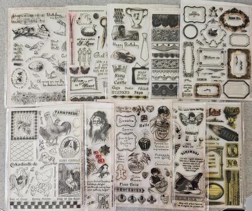 Crafty Secrets setmpel sets Large, Hobby en Vrije tijd, Stempelen, Gebruikt, Clearstamp, Ophalen of Verzenden