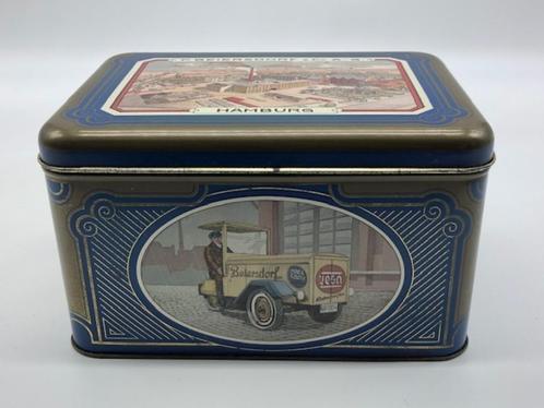 Groot Vintage Blik “P. Beiersdorf & Co AG Hamburg”, Verzamelen, Blikken, Gebruikt, Overige, Overige merken, Ophalen of Verzenden