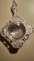 Antiek Zilveren Theezeefje met Scheepjes, Antiek en Kunst, Ophalen of Verzenden