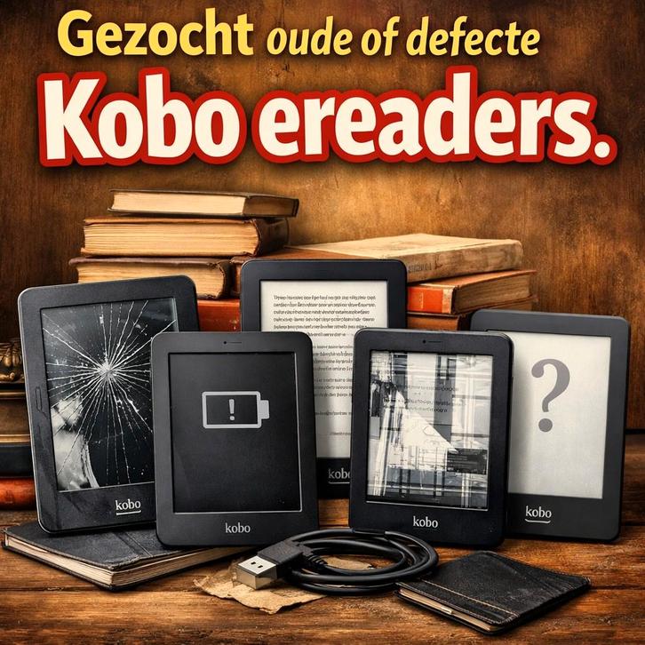 Oude Kobo eReaders gezocht - Defect of werkend, Boeken, Overige Boeken, Gelezen, Ophalen of Verzenden