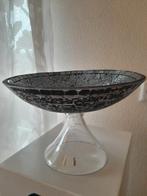 Mozaïek schaal op poot, Ophalen, Rond, Glas