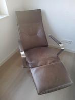 lederen relax stoel, Huis en Inrichting, Stoelen, Ophalen, Gebruikt, Eén
