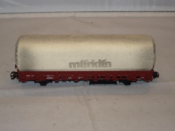 Marklin 2 assige huifwagon met kortkoppeling (#317), Hobby en Vrije tijd, Modeltreinen | H0, Nieuw, Wagon, Wisselstroom, Märklin