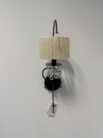 Wandlamp  frame : zwart metaal  Kap: beige, Ophalen, Zo goed als nieuw, Metaal, Chic