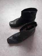 Rieker zwart leren enkellaarsjes maat 38, Zwart, Lage of Enkellaarzen, Ophalen of Verzenden, Gedragen