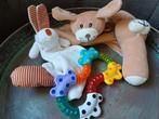 Babyspeelgoed o.a. playgro click twist rattle rammelaar, Ophalen of Verzenden, Gebruikt, Rammelaar, Met geluid