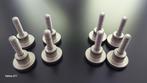 8 RVS stelvoetjes (Spikes) , Maat M8, hoogte 5 cm, 50 tot 100 mm, Gebruikt, Overige typen, Ophalen of Verzenden