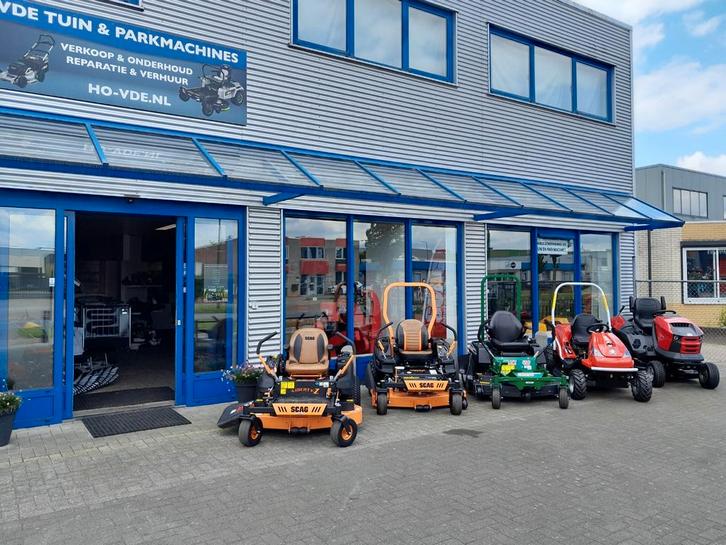 Scag, Seco Grassmower zitmaaiers, Tuin en Terras, Zitmaaiers, Nieuw, 120 cm of meer, Elektrische starter, Mulchfunctie, Opvangzak