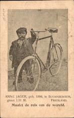 Boornbergum - Anne Jager - Fiets -, Ophalen of Verzenden, Voor 1920, Gelopen, Friesland